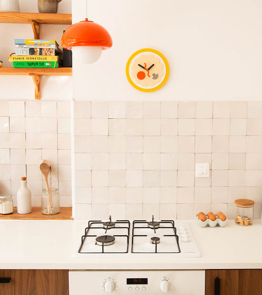 Horloge murale pizza à construire