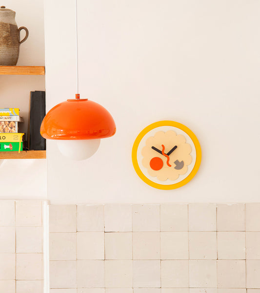 Horloge murale pizza à construire