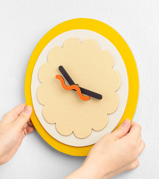 Horloge murale pizza à construire