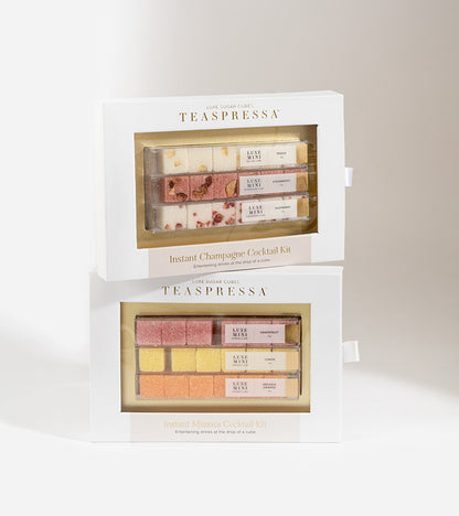 Kit cocktail champagne instantané Fruits rouges et pêche  Teaspressa