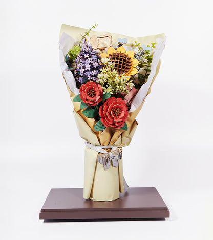 Kit DIY - Bouquet de fleurs en bois