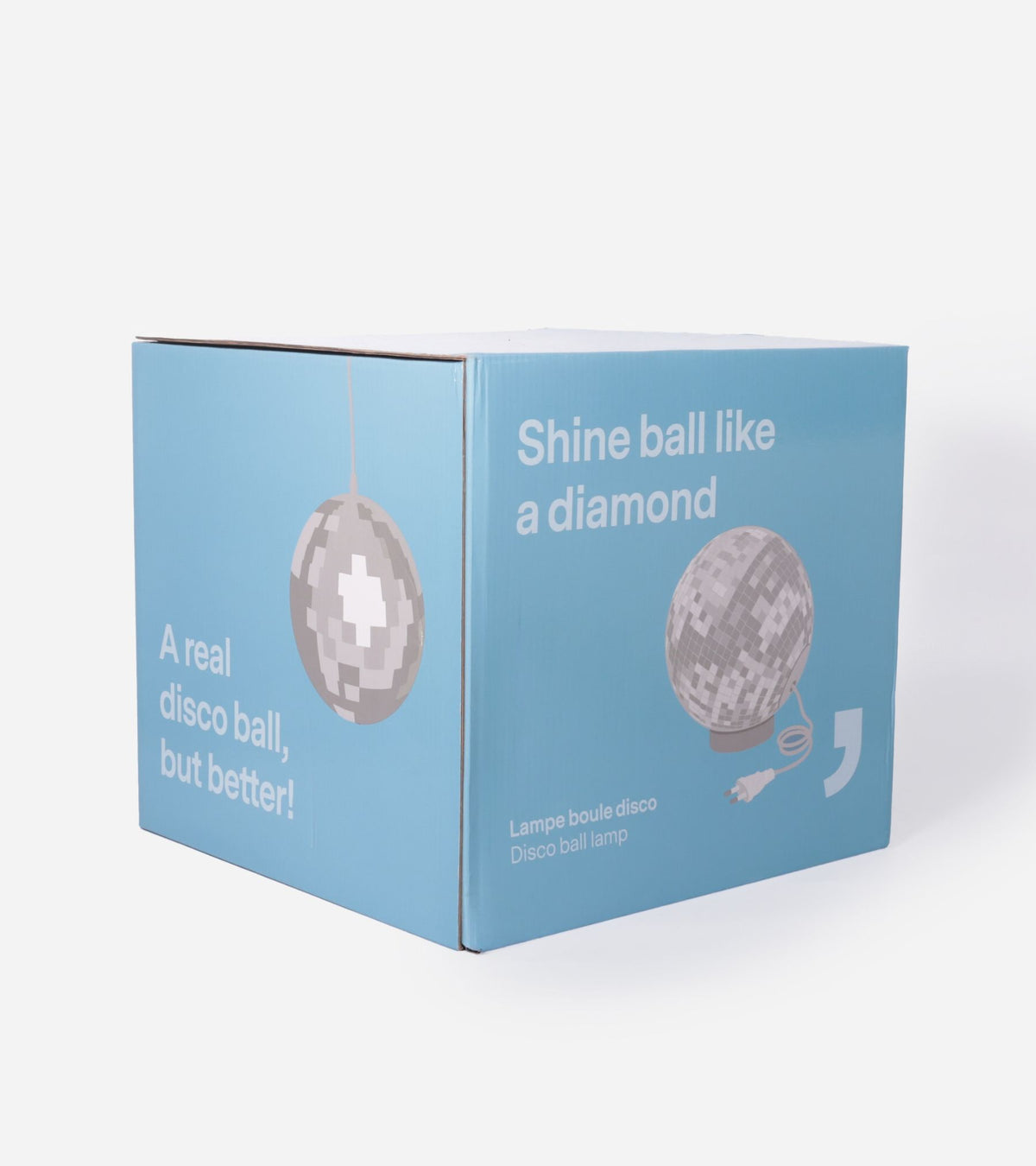 Lampe boule disco à poser