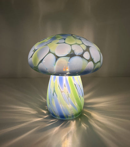 Lampe champignon chips en verre, sans fil