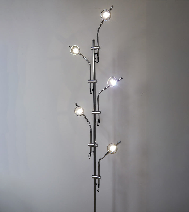 Lampadaire sur pied coucher de soleil à 5 spots