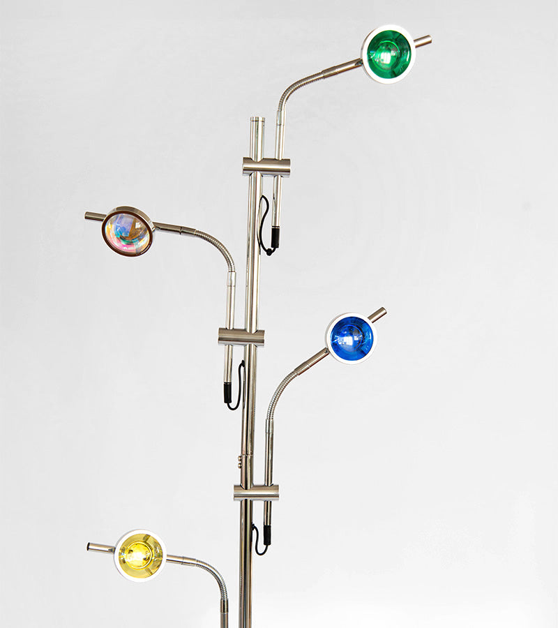 Lampadaire sur pied coucher de soleil à 5 spots