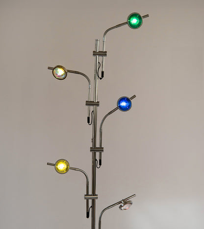 Lampadaire sur pied coucher de soleil à 5 spots