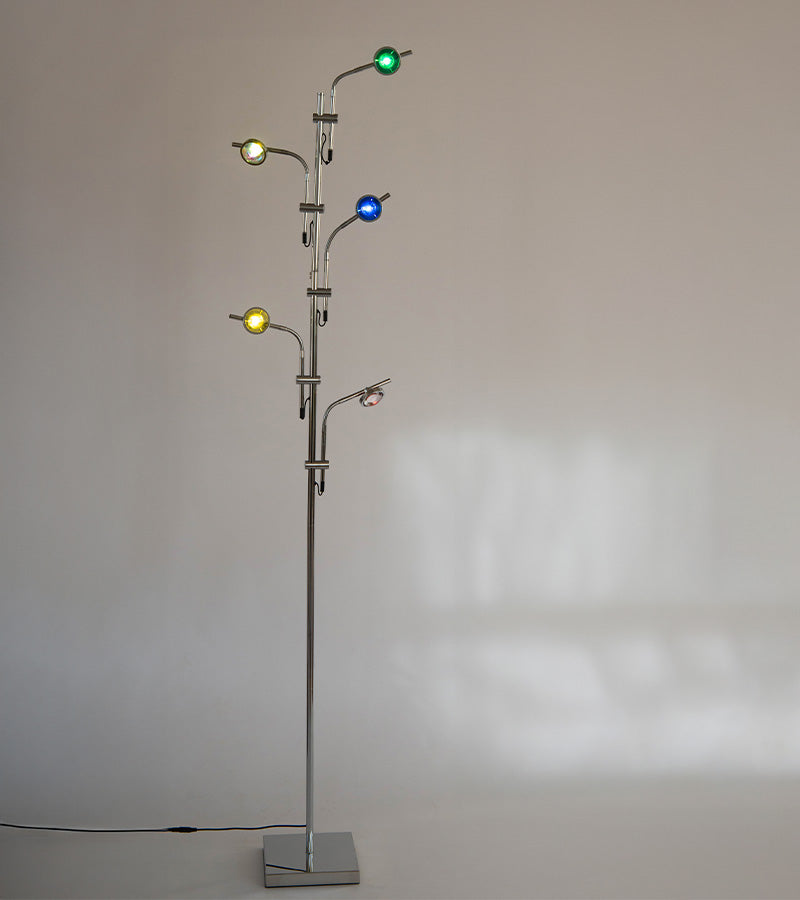 Lampadaire sur pied coucher de soleil à 5 spots