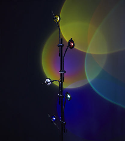 Lampadaire sur pied coucher de soleil à 5 spots