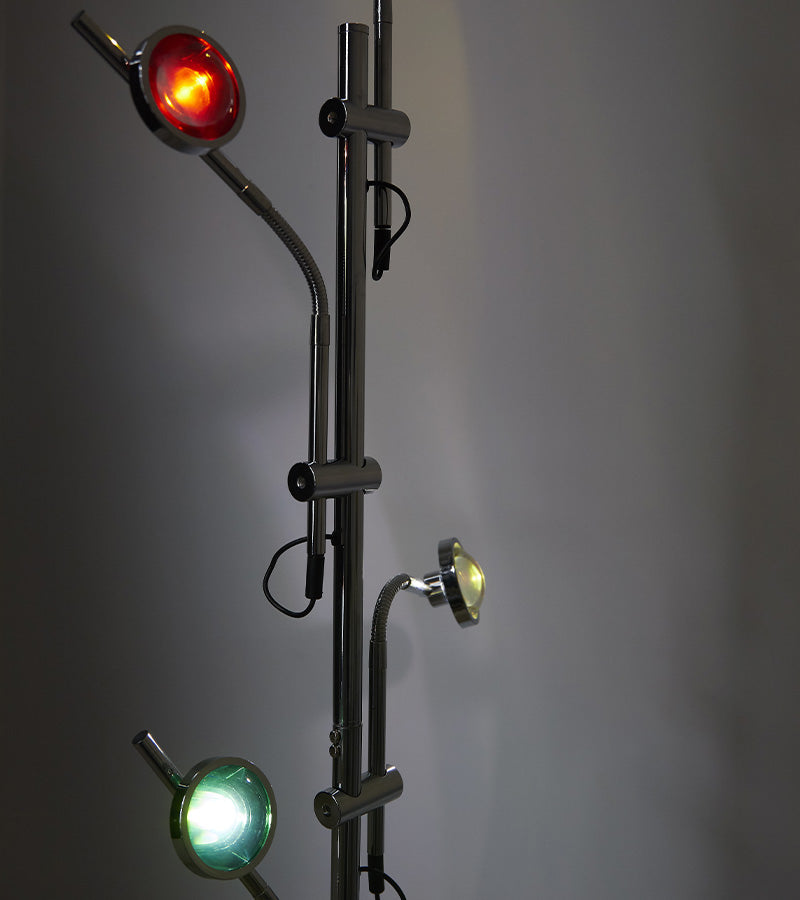 Lampadaire sur pied coucher de soleil à 5 spots