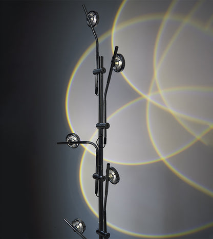 Lampadaire sur pied coucher de soleil à 5 spots