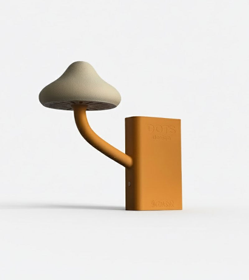 Lampe-livre champignon