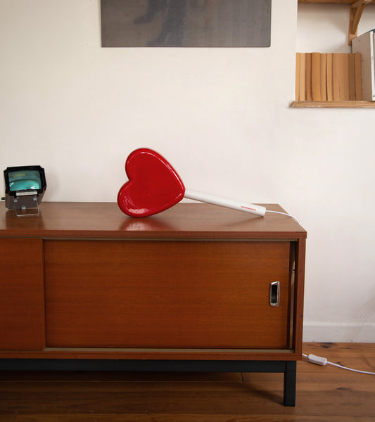 Lampe murale sucette coeur
