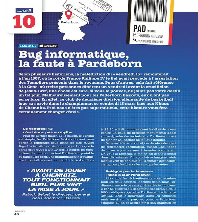 Le tour du monde en 80 loses