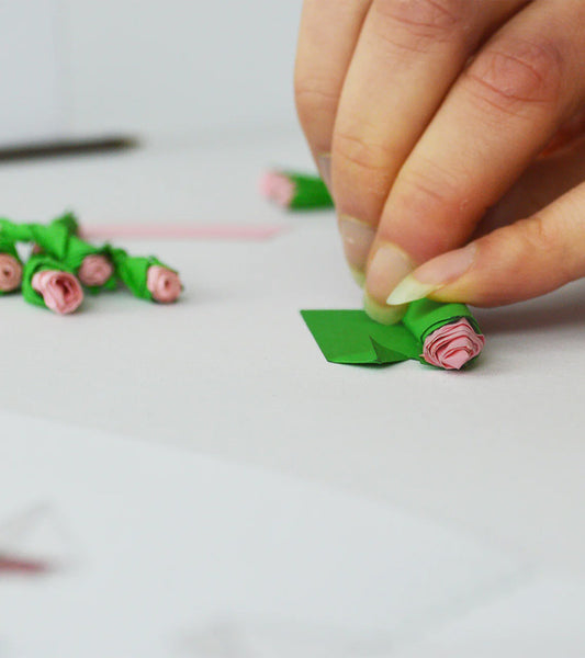 Mini bouquet de fleurs en papier à personnaliser