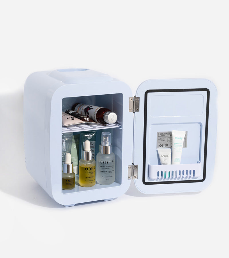 SPECILITE Mini réfrigérateur pour soins de la peau, 6 litres, réfrigérateur  personnel compact pour soins de la peau, rangement de maquillage, bureau,  chambre, dortoir (blanc) : : Maison