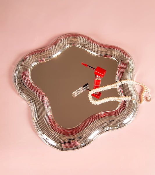 Miroir fleur disco