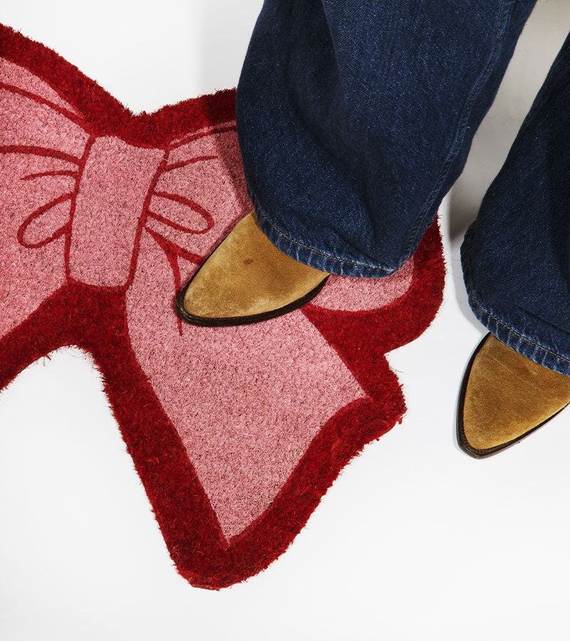 Paillasson noeud rose