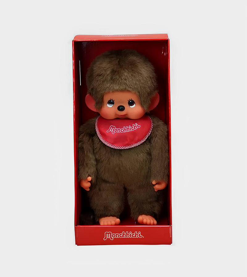 Peluche clone Monchhichi da collezione degli anni '70, che si succhia il pollice e piange Peluche clone Monchhichi da collezione degli anni '70, che si succhia il pollice e piange