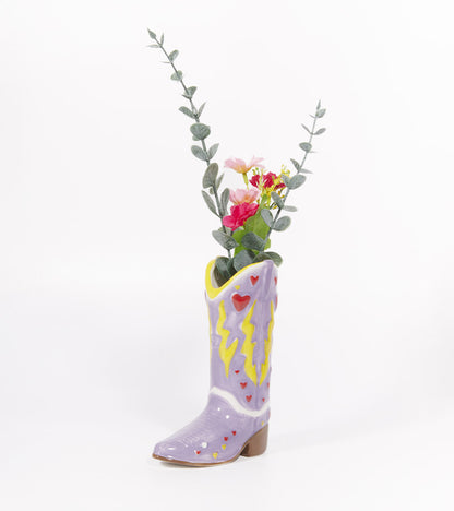 Petit vase botte de cowboy