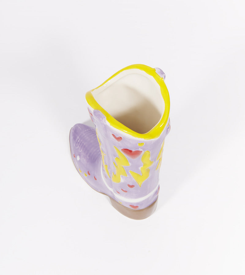 Petit vase botte de cowboy