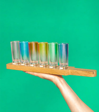 Planche à shots rainbow