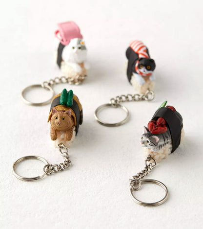 Porte-clés Sushi cats - Blind box  Clever idiots
