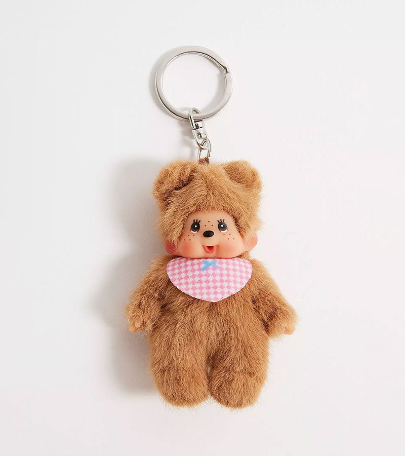 Porte-clés Monchhichi Kiki beige