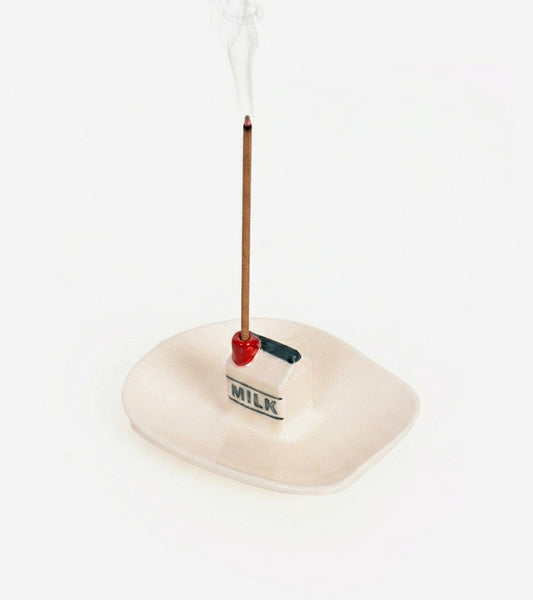 Porte-encens brique de lait