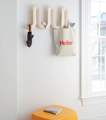 Porte-manteau multifonction Swell - Crème