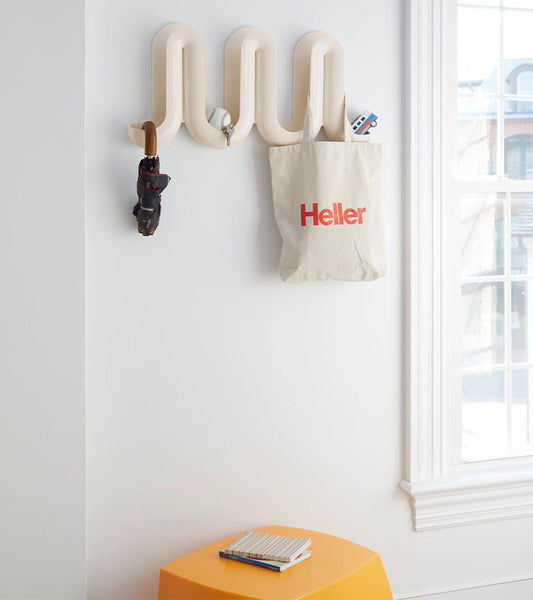 Porte-manteau multifonction Swell - Crème