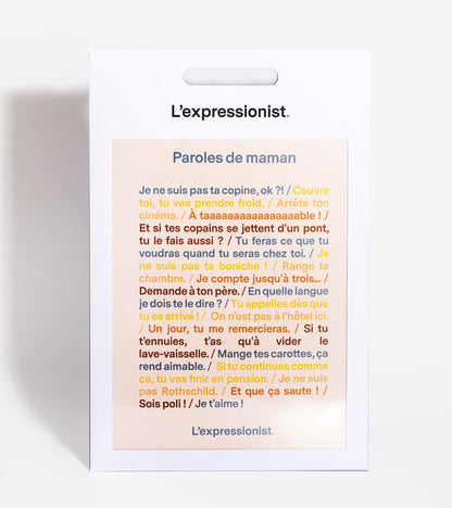 Poster - Paroles de maman  L'expressionist
