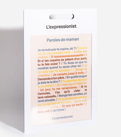 Poster - Paroles de maman  L'expressionist