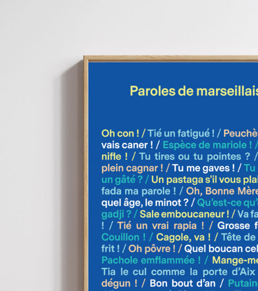 Poster - Paroles de Marseillais  L'expressionist