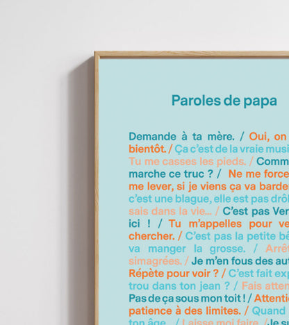 Poster - Paroles de papa  L'expressionist