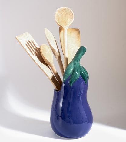 Pot à ustensiles aubergine  DOIY