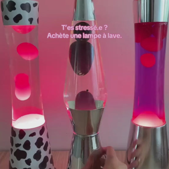 Lampe à lave Bulles Noires