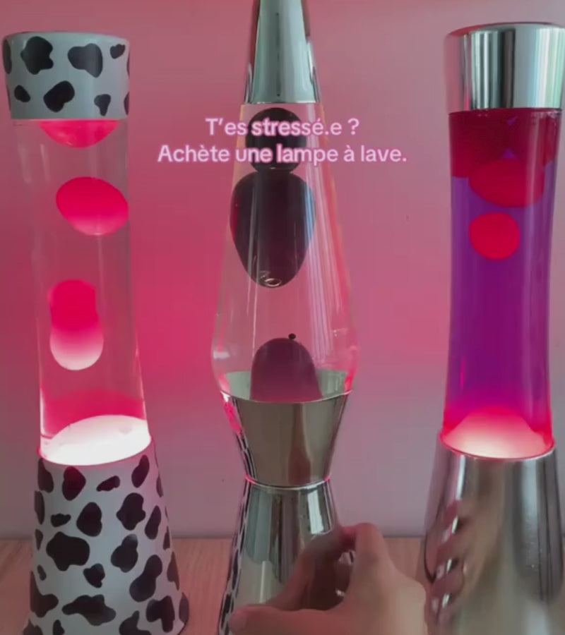 Lampe à lave Bulles Noires