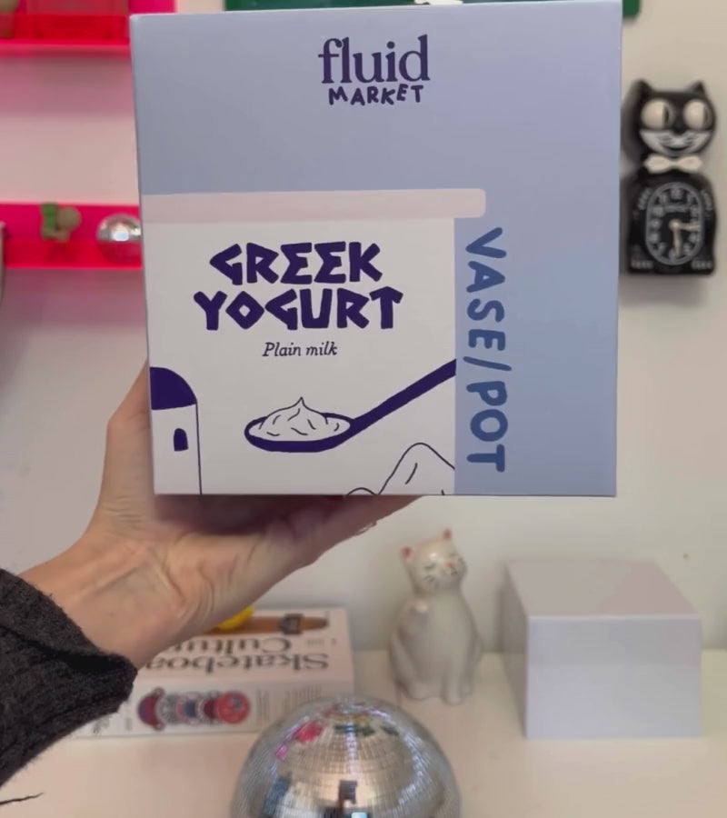 Vase / pot yaourt grec