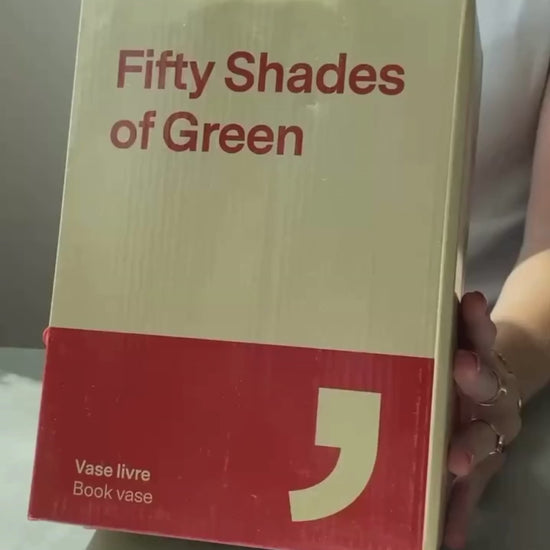 Vase livre "50 shades of green"