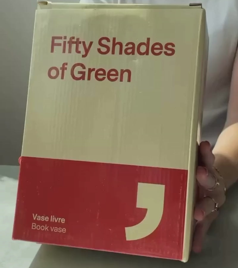 Vase livre "50 shades of green"