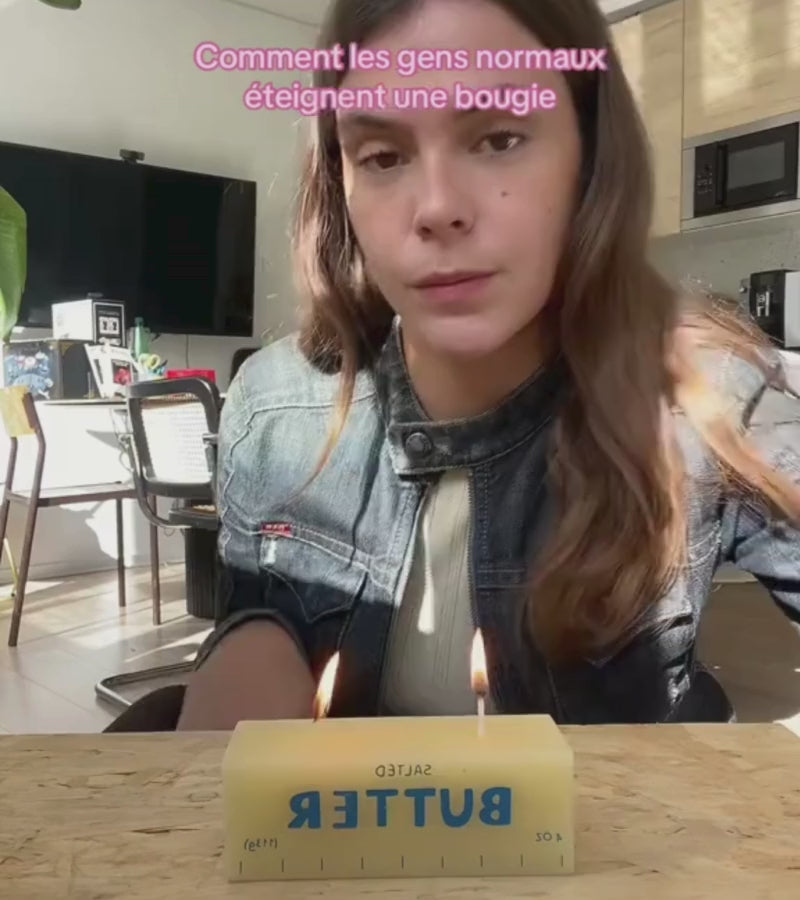Bougie tablette de beurre