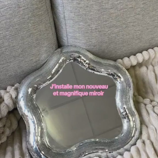 Miroir fleur disco