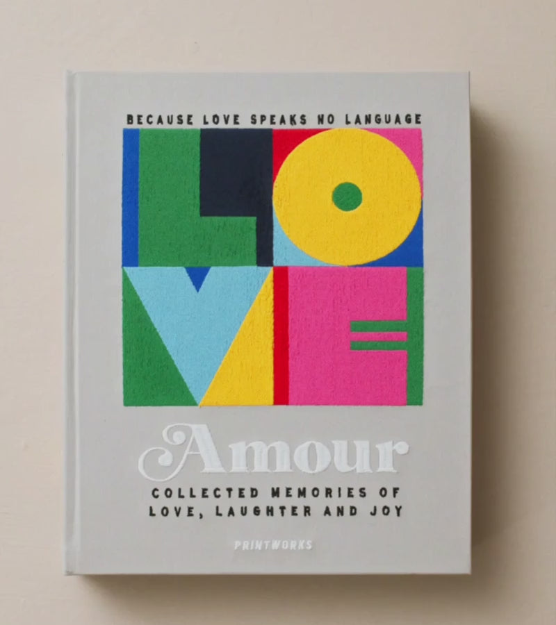 Album photo brodé - Amour