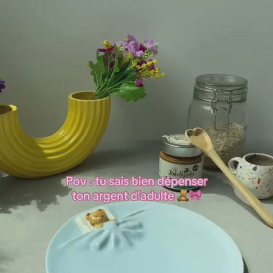 Set de 2 assiettes Ourson endormi