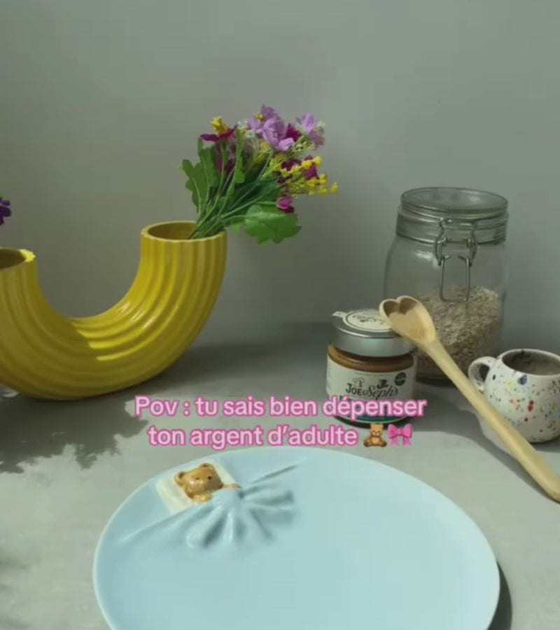 Set de 2 assiettes Ourson endormi