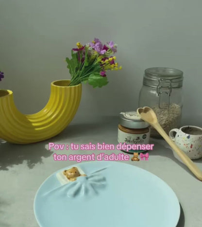 Set de 2 assiettes Ourson endormi