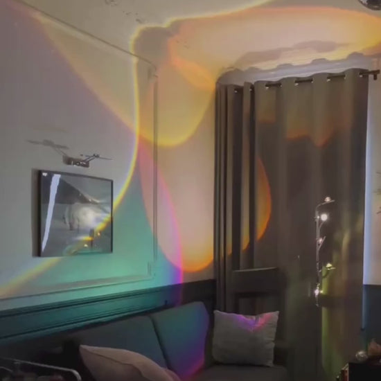 Lampadaire coucher de soleil à 5 spots