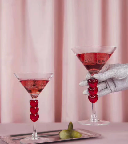 Coffret de deux verres à cocktail love
