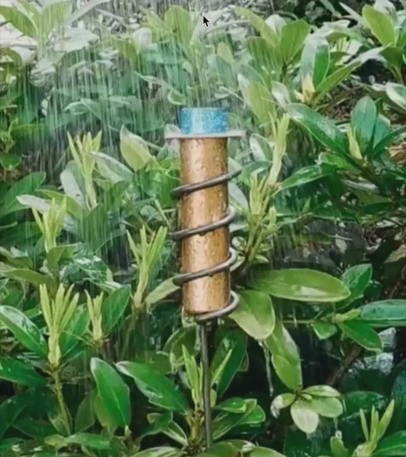 Pluviomètre en cuivre