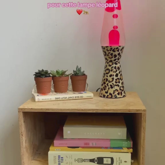 Lampe à lave léopard